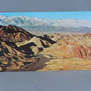 Vintage Postcard - Badlands Death Valley Zabriskie Point - Dexter Press